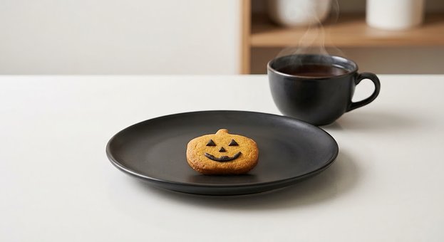 Dýňové, Sušenka, Halloween, Šálek Kávy