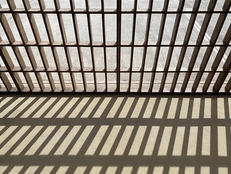 Schatten, Gitter, Struktur, Gefängnis