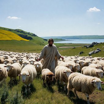 Ježíš, Ovce, Pastýř, Příroda