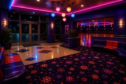 Free Rollerdisco Neon Lights illustration and picture