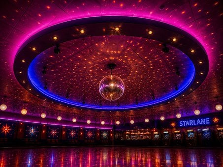 Free Disco Ball Neon Lights illustration and picture
