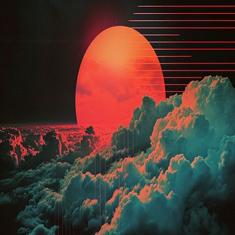 Retro, Science-Fiction, Soare, Nori
