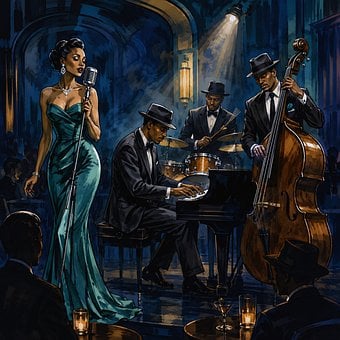 Free Jazz Jazz Club illustration and picture
