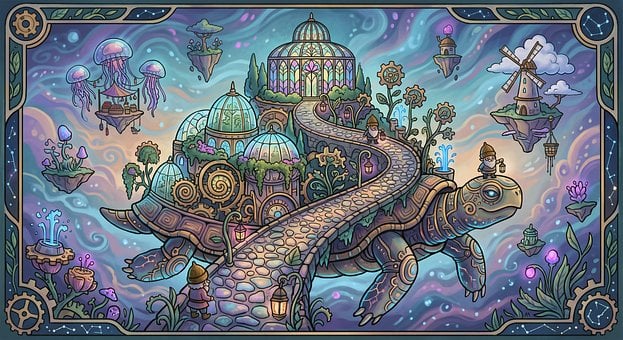 Free Fantasy Steampunk illustration and picture