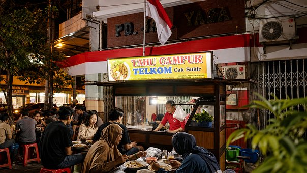 Straßenszene, Java, Indonesien