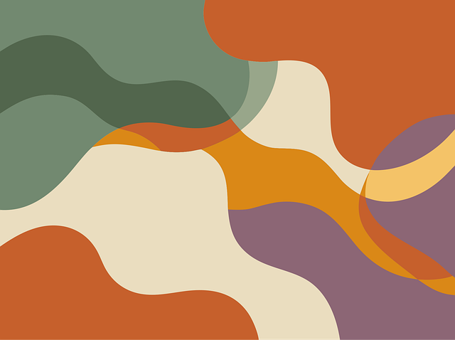 Free abstract wavy organic vector