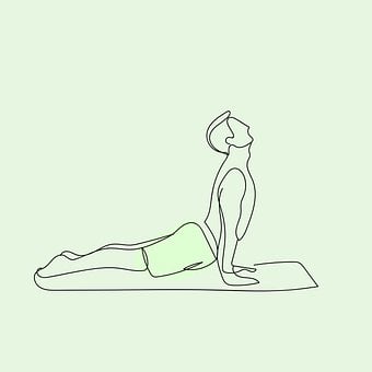 Free Yoga Cobra Pose illustration and picture