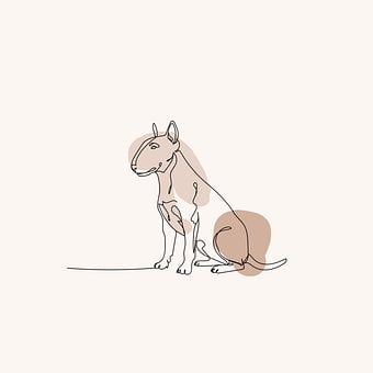 Free Dog Minimalism illustration and picture