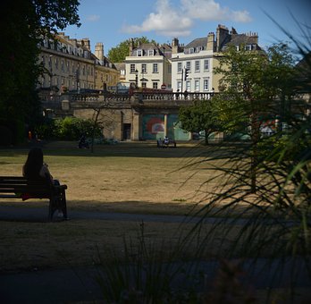 Bank, Park, Stadtgebiet, Sommer