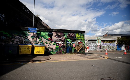 Straße, Graffiti, Kunst, Stadt, Modern