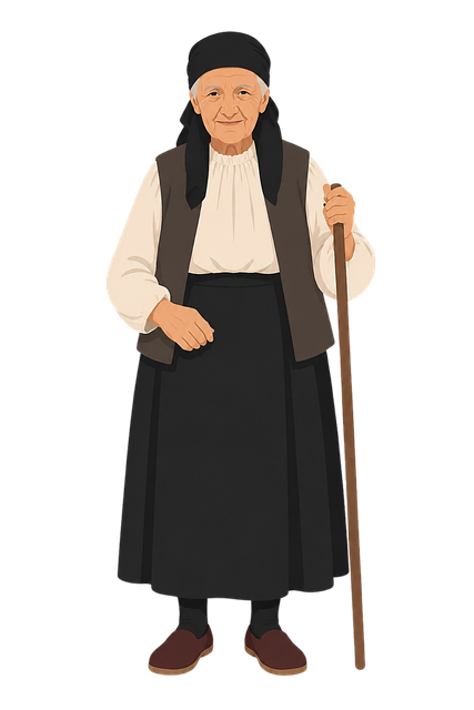 Oude Vrouw, Traditionele Kleding