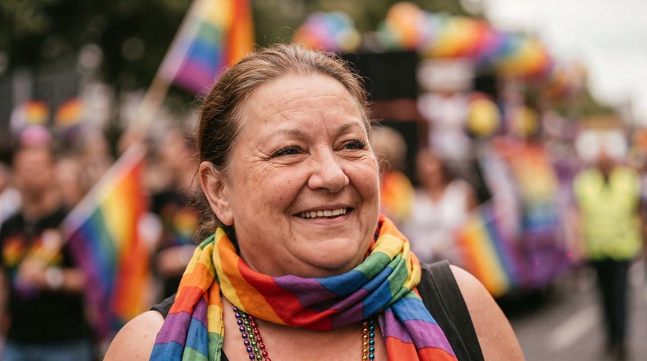 Stolz, Regenbogenflagge, Parade