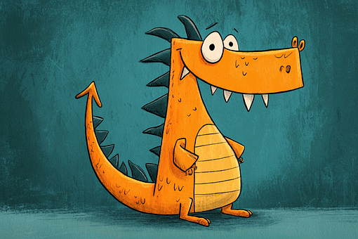Free Dragon Funny illustration and picture