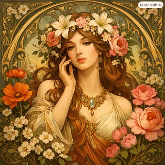 Free Woman Portrait illustration and picture