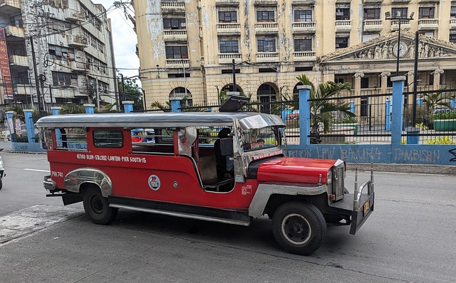 Free Jeepney Red photo and picture