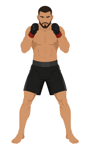 Free fighter mma sports illustration vector