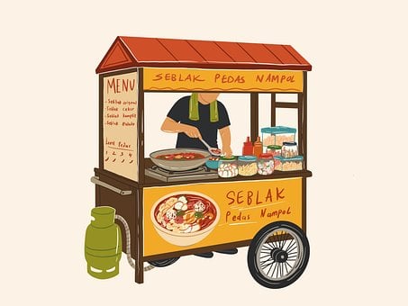 Free Indonesian Food Food Stall photo and picture