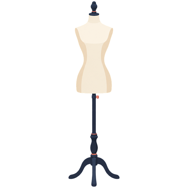 Free dress form adjustable stand fashion design vector