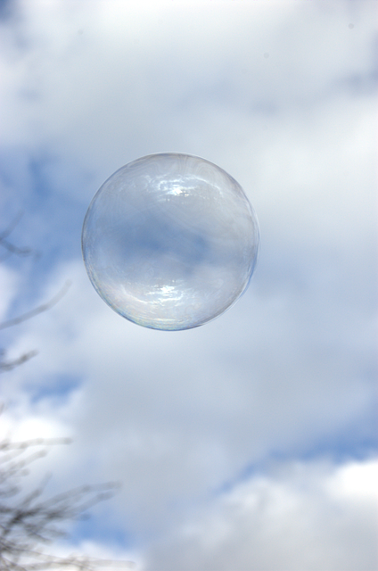 Free Soap Bubble Flying photo and picture