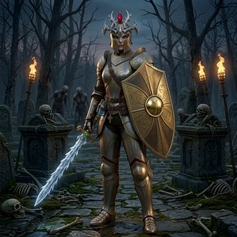 Fantasy, Ritter, Paladin, Schwert