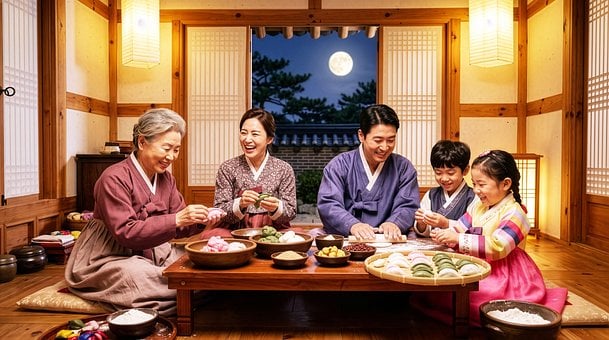 Free Family Celebration illustration and picture