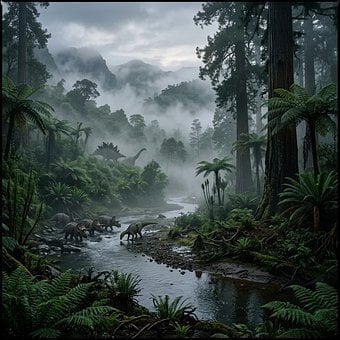 Free Dinosaur Jungle illustration and picture