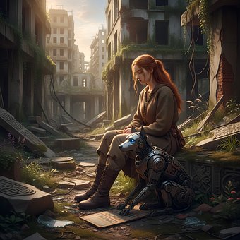 Dystopie, Apokalypse, Stadt, Ruine