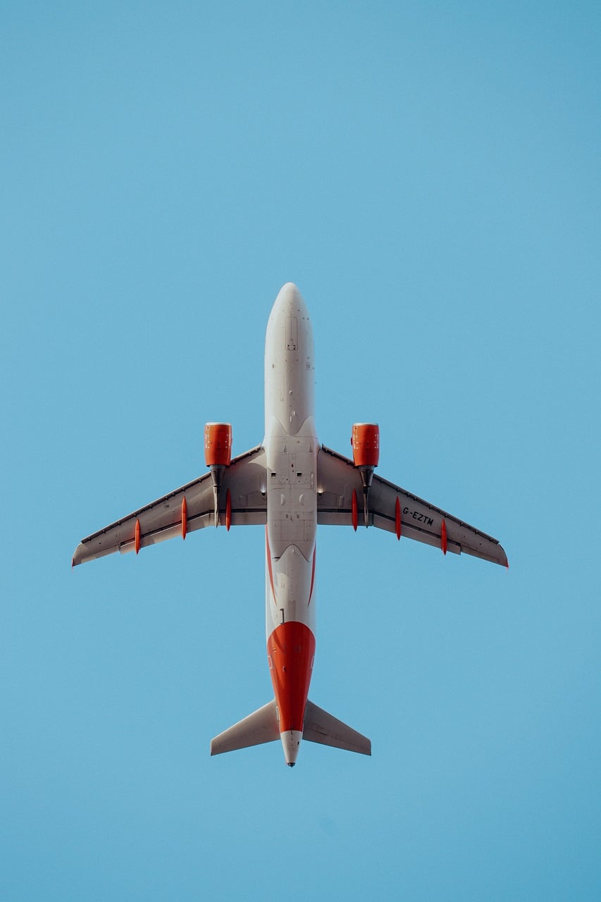 Free Airplane Blue Sky photo and picture