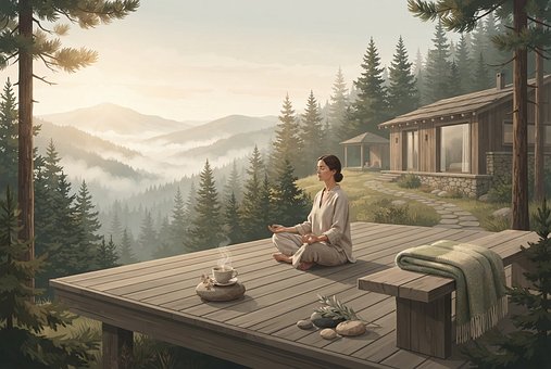 Free Meditation Nature illustration and picture