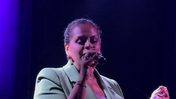 Sängerin, Konzert, Mikrofon, Beleuchtung