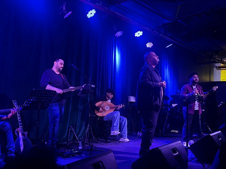 Live-Musik, Konzert, Jazz, Band, Bühne