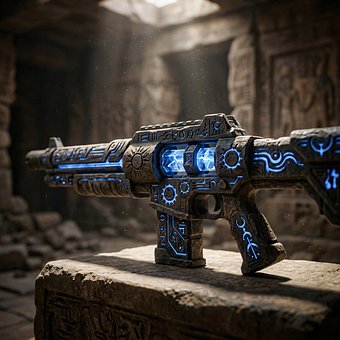 Sci-Fi, Gewehr, Futuristische Waffe
