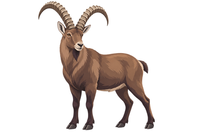 Download free HD stock image of Ibex Wild Goat Free ibex wild goat mountain wilderness illustration