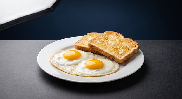 Spejlæg, Solrig, Morgenmad, Toast
