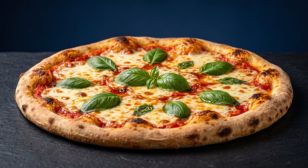 Pizza, Margherita, Mozzarella