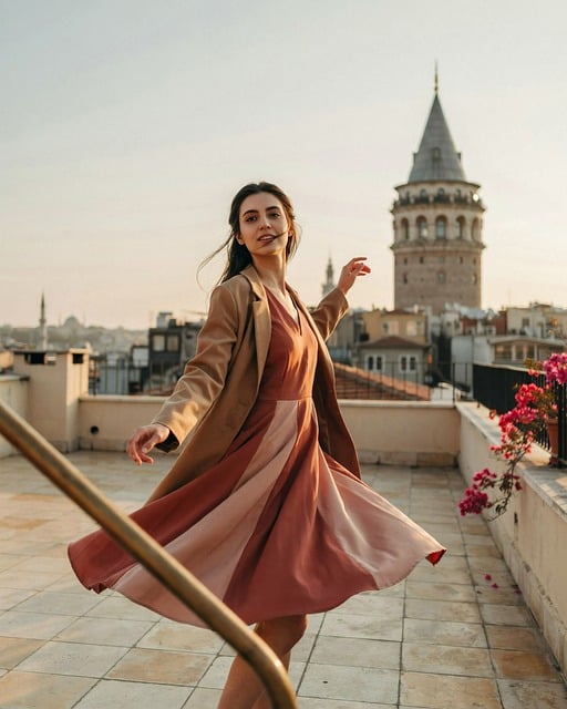Free fashion female portrait istanbul illustration