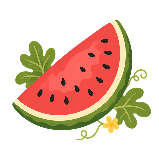 Free watermelon slice summer fruit juicy fruit illustration