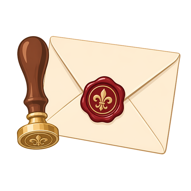 Free wax seal sealed letter vintage letter illustration
