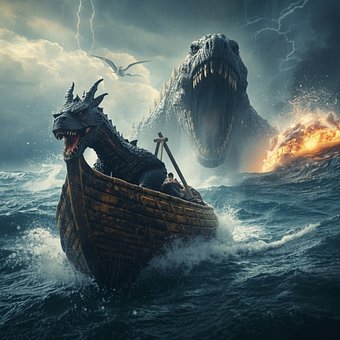 Free Tyrannosaurus Dragon illustration and picture