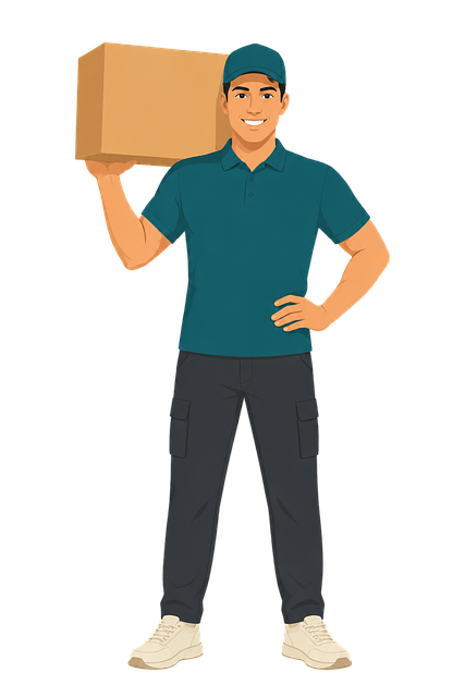 Free courier delivery service logistics vector