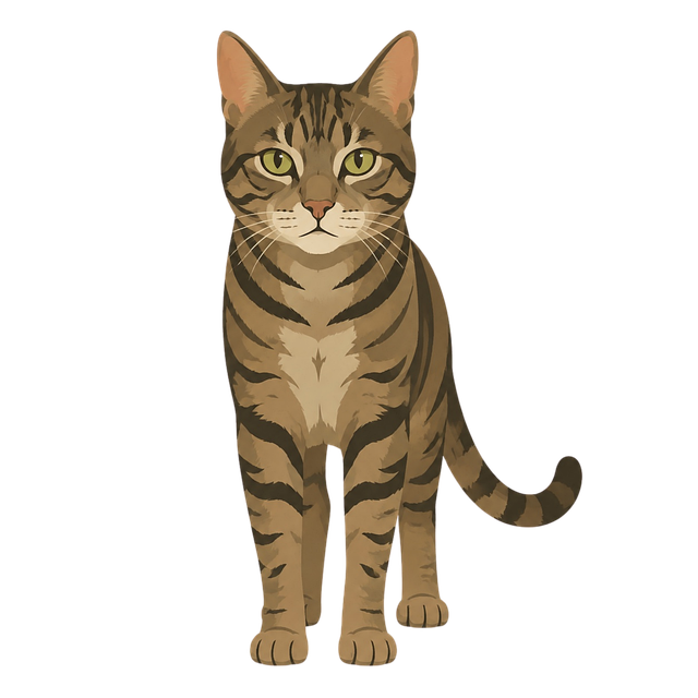 Free tabby cat cat illustration pet vector