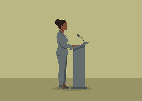 Free Public Speaking Speaker vector and picture