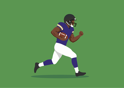 Free American Football Player vector and picture