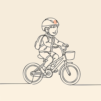 Free Child Bicycle vector and picture