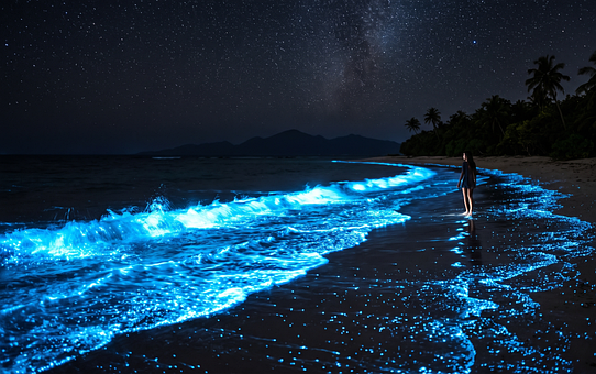 Bioluminescens, Lysende, Plankton