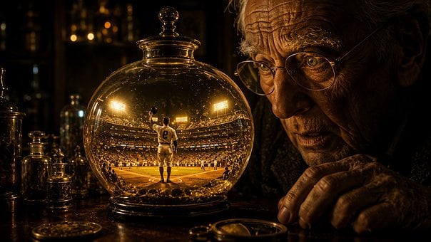 Free Old Man Magic Sphere illustration and picture