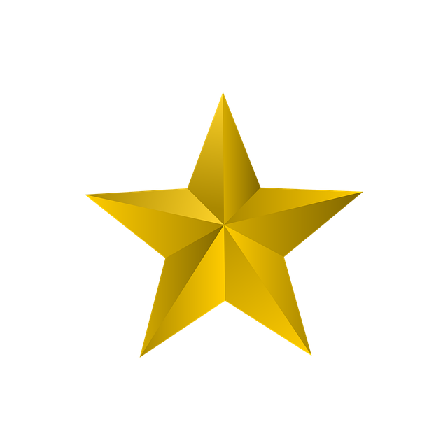 Free star gold decoration illustration