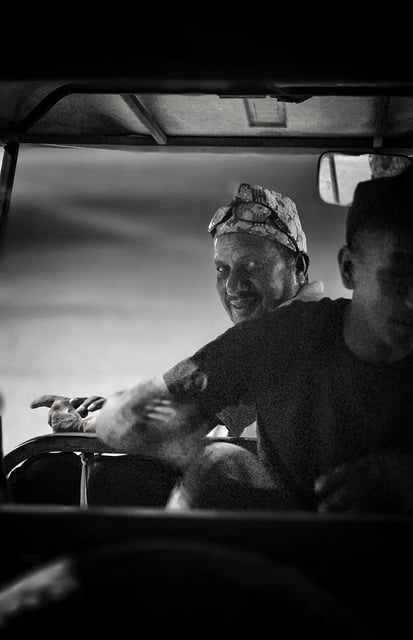 Free Driver Black And White photo and picture