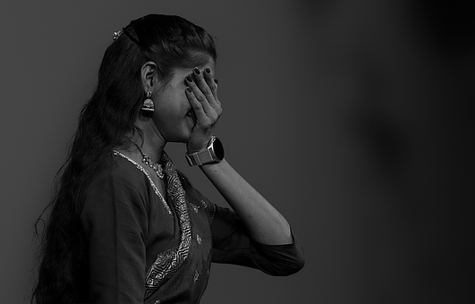 Free Woman Face Covered photo and picture
