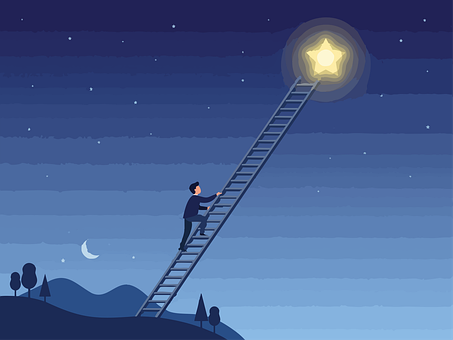 Free Man Ladder vector and picture